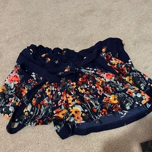 Floral Navy Women's Top